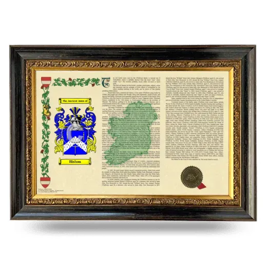 Hishon Armorial Landscape Framed - Heirloom