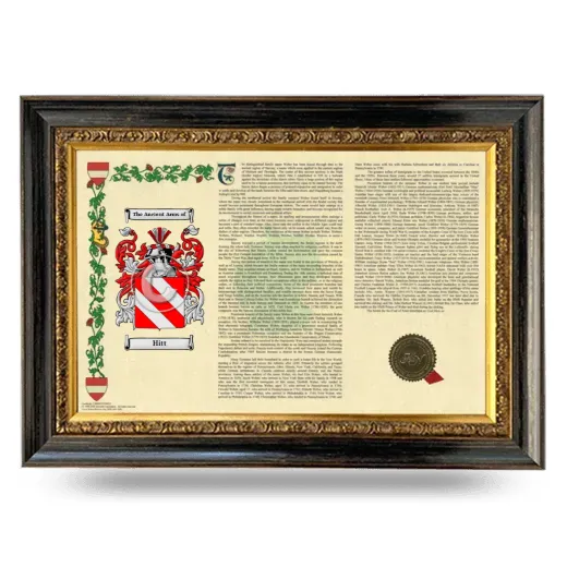 Hitt Armorial Landscape Framed - Heirloom