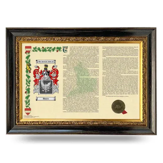 Hoars Armorial Landscape Framed - Heirloom