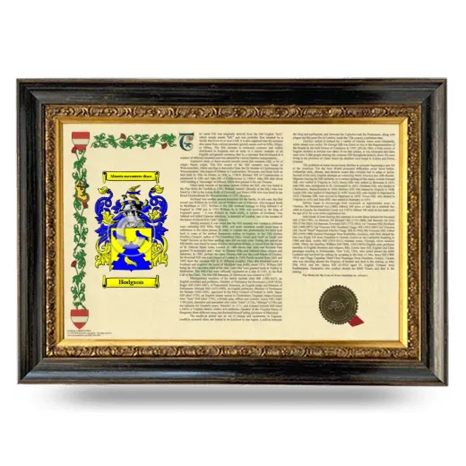 Hodgson Armorial Landscape Framed - Heirloom