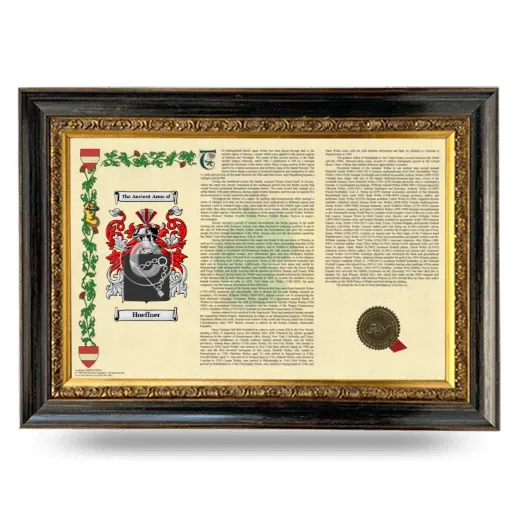 Hoeffner Armorial Landscape Framed - Heirloom