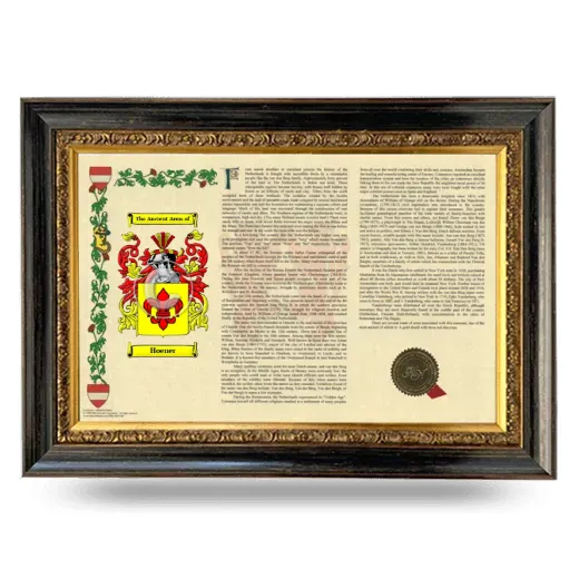 Hoener Armorial Landscape Framed - Heirloom