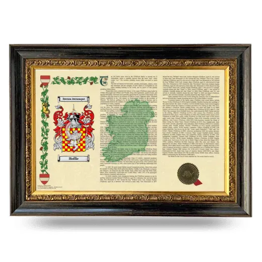 Hoffie Armorial Landscape Framed - Heirloom