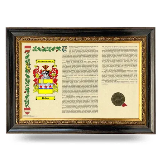 Hofner Armorial Landscape Framed - Heirloom