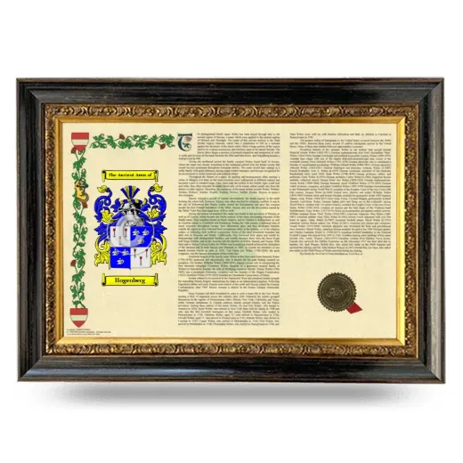 Hogenberg Armorial Landscape Framed - Heirloom