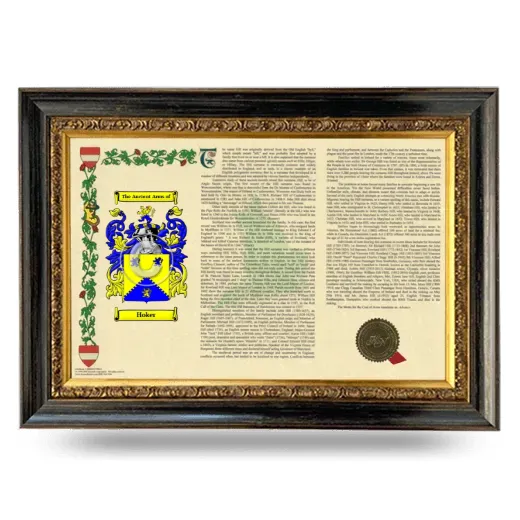 Hoker Armorial Landscape Framed - Heirloom