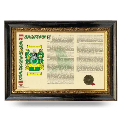 Holdenbay Armorial Landscape Framed - Heirloom
