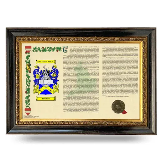 Holdich Armorial Landscape Framed - Heirloom
