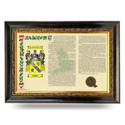 Holgate Armorial Landscape Framed - Heirloom