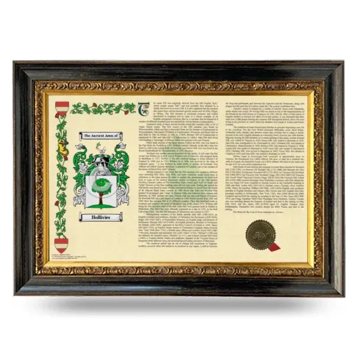 Hollivier Armorial Landscape Framed - Heirloom
