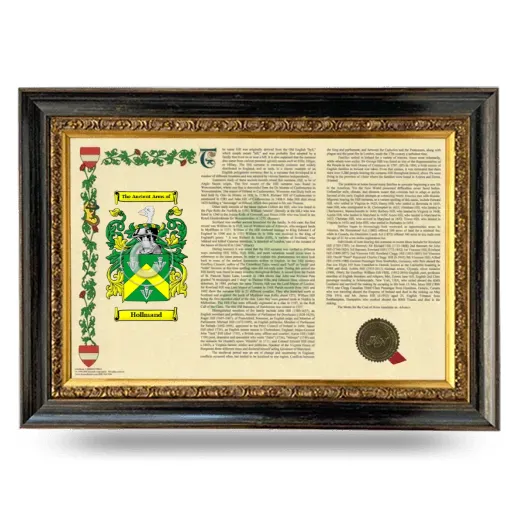 Hollmand Armorial Landscape Framed - Heirloom