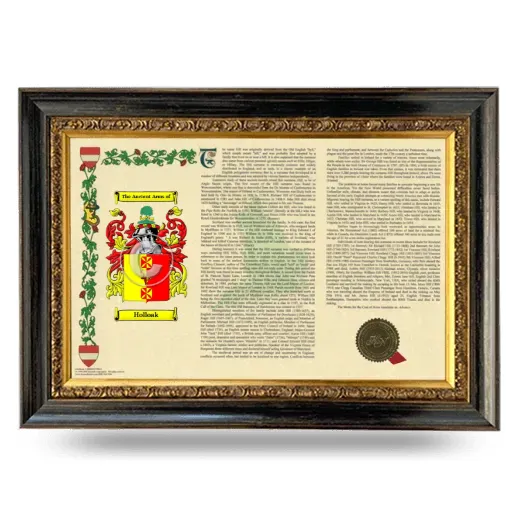 Holloak Armorial Landscape Framed - Heirloom