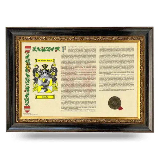 Holste Armorial Landscape Framed - Heirloom