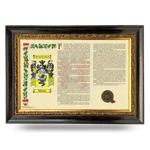 Holstege Armorial Landscape Framed - Heirloom
