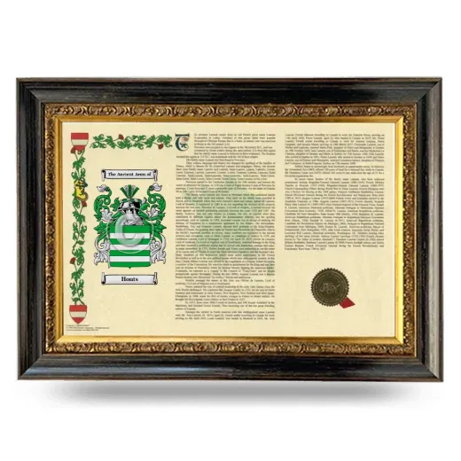 Honts Armorial Landscape Framed - Heirloom