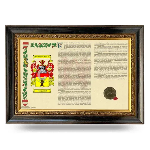 Hoogland Armorial Landscape Framed - Heirloom