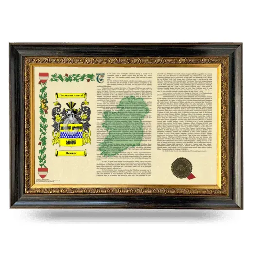 Hooker Armorial Landscape Framed - Heirloom