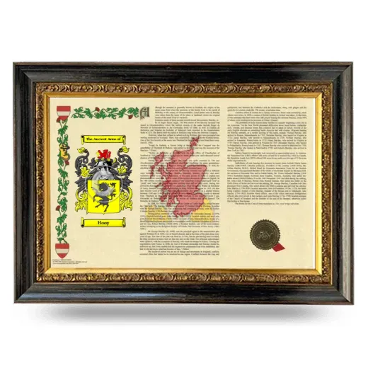 Hooy Armorial Landscape Framed - Heirloom