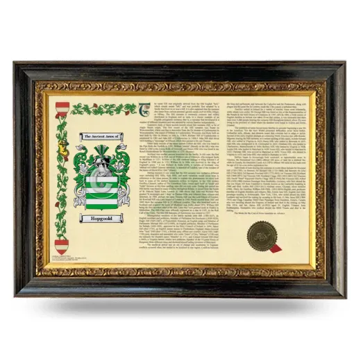 Hopgoold Armorial Landscape Framed - Heirloom