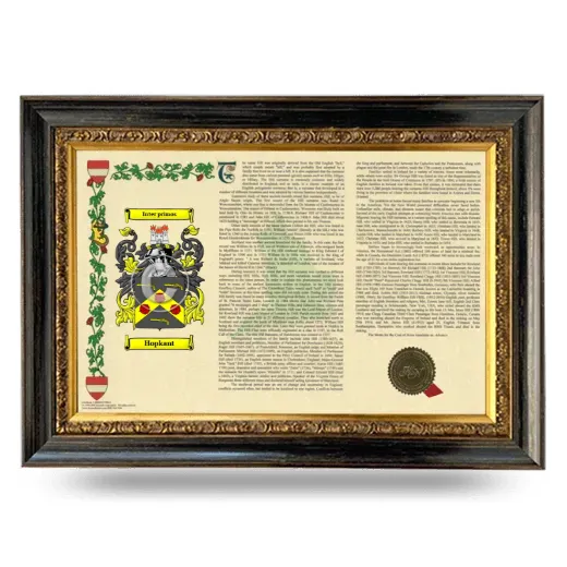 Hopkant Armorial Landscape Framed - Heirloom