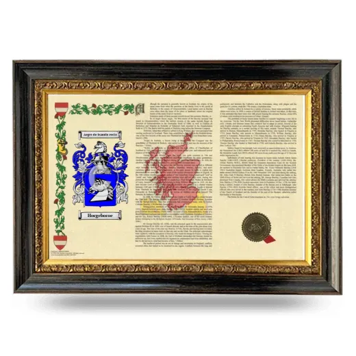 Horgeboroe Armorial Landscape Framed - Heirloom