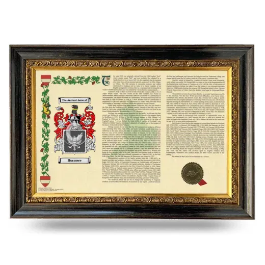 Horrowe Armorial Landscape Framed - Heirloom