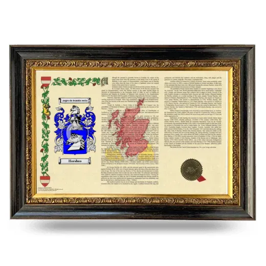Horsbro Armorial Landscape Framed - Heirloom