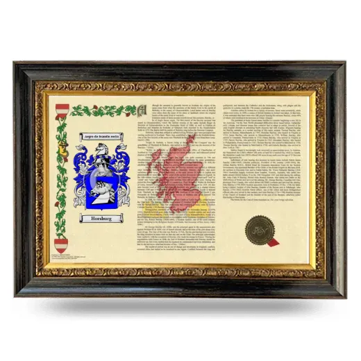 Horsburg Armorial Landscape Framed - Heirloom