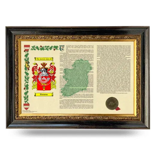 Horsens Armorial Landscape Framed - Heirloom