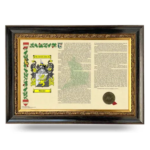 Horsier Armorial Landscape Framed - Heirloom