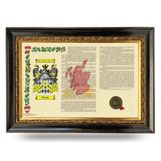 Horum Armorial Landscape Framed - Heirloom