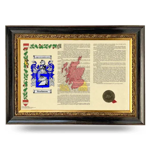 Hoseborrow Armorial Landscape Framed - Heirloom