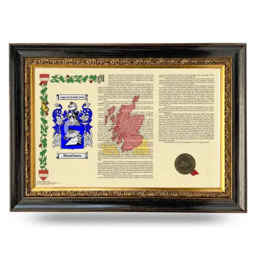 Hoseeborro Armorial Landscape Framed - Heirloom