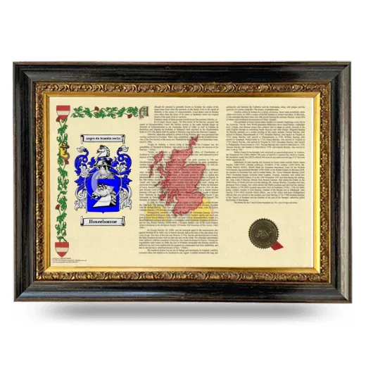 Hoseeborroe Armorial Landscape Framed - Heirloom