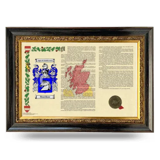 Hoseebroe Armorial Landscape Framed - Heirloom