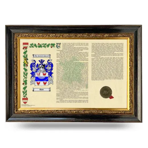 Hott Armorial Landscape Framed - Heirloom