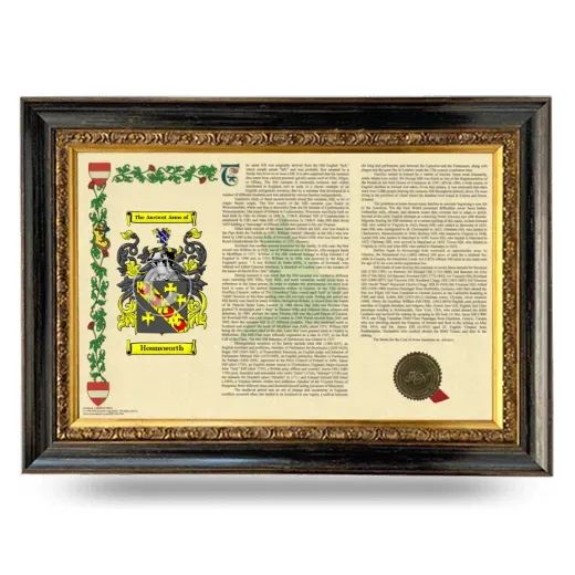 Hounsworth Armorial Landscape Framed - Heirloom