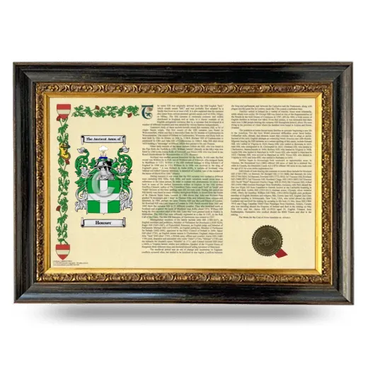 Houser Armorial Landscape Framed - Heirloom