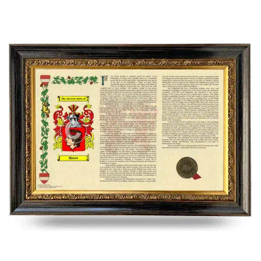 Hovet Armorial Landscape Framed - Heirloom