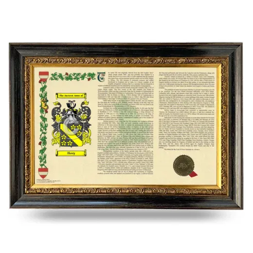 Hovy Armorial Landscape Framed - Heirloom