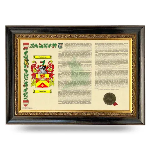 Howden Armorial Landscape Framed - Heirloom