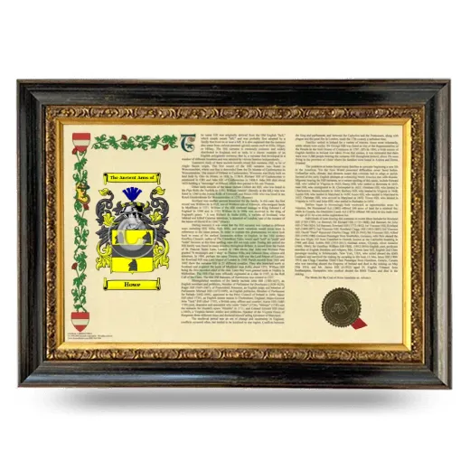 Howe Armorial Landscape Framed - Heirloom