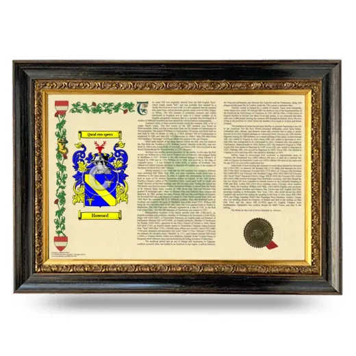 Howord Armorial Landscape Framed - Heirloom