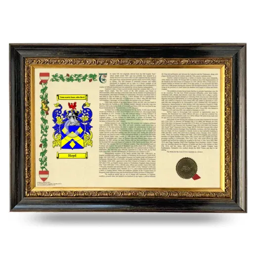 Hoyd Armorial Landscape Framed - Heirloom