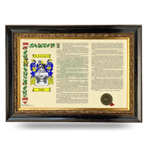 Hoyles Armorial Landscape Framed - Heirloom