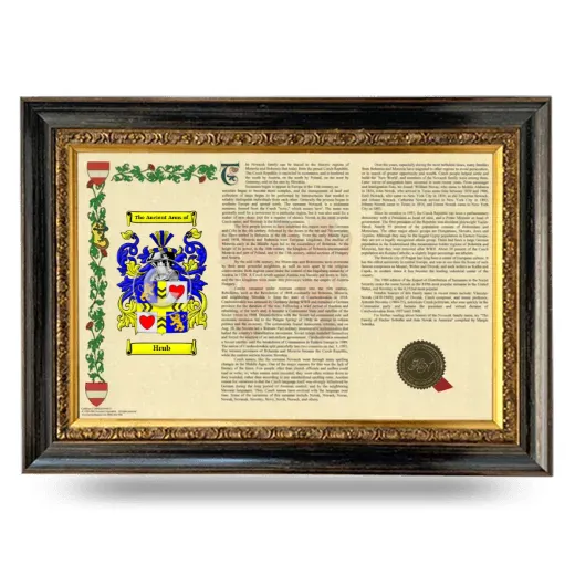 Hrub Armorial Landscape Framed - Heirloom