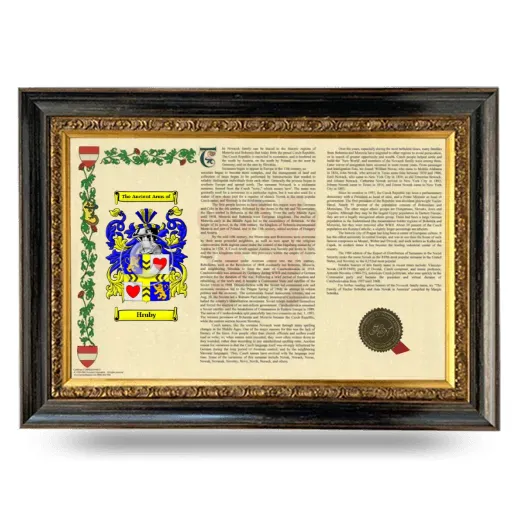 Hruby Armorial Landscape Framed - Heirloom