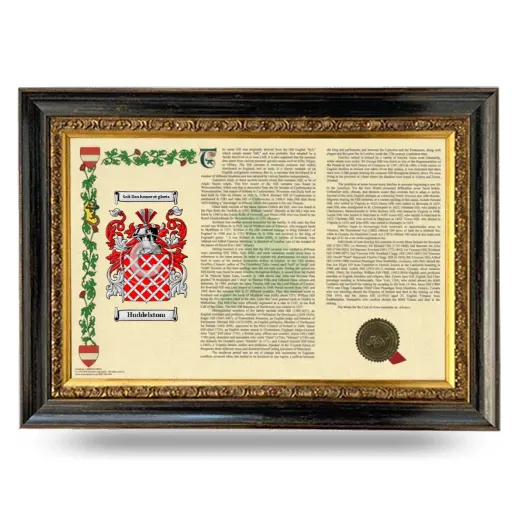 Huddelstom Armorial Landscape Framed - Heirloom
