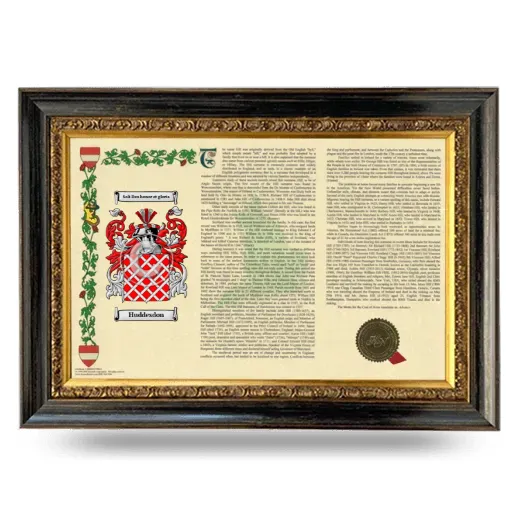 Huddesdon Armorial Landscape Framed - Heirloom