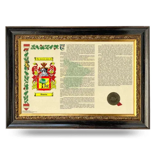 Huerta Armorial Landscape Framed - Heirloom